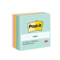 【King PLAZA】3M Post-it 便利貼 狠黏 混色 90張  5本入 可再貼 紙磚 76*76mm-規格圖3