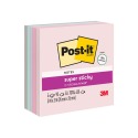 【King PLAZA】3M Post-it 便利貼 狠黏 混色 90張  5本入 可再貼 紙磚 76*76mm-規格圖3