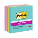 【King PLAZA】3M Post-it 便利貼 狠黏 混色 90張  5本入 可再貼 紙磚 76*76mm-規格圖3