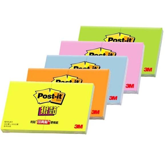 【King PLAZA】3M Post-it 狠粘 利貼 2入 小尺寸 便條紙 621-S 便利貼-細節圖3