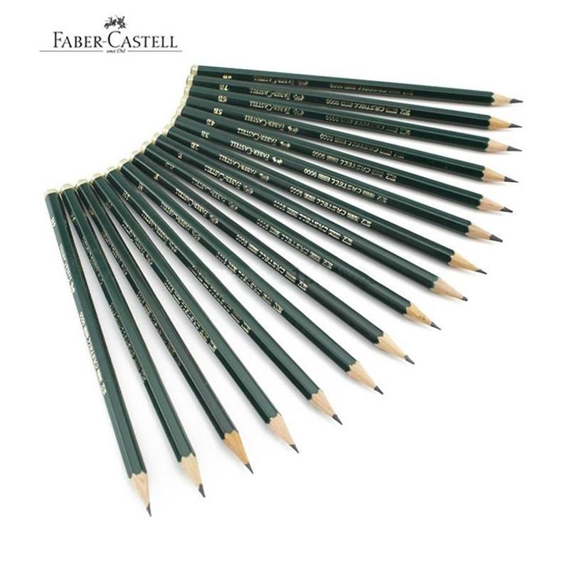 【King PLAZA】Faber-Castell 輝柏 9000 頂級 素描 繪圖 六角 鉛筆 速寫 2H-8B 單支-細節圖2
