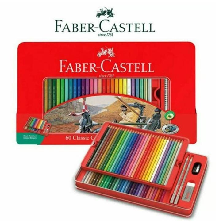 【King PLAZA】Faber-Castell 輝柏 油性色鉛筆 36色 48色 60色 紅色 精緻鐵盒 送禮-細節圖2