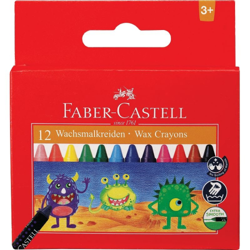 【King PLAZA】Faber-Castell 輝柏 大眼星球 無毒腊筆 12色 16色 24色 蠟筆 1200