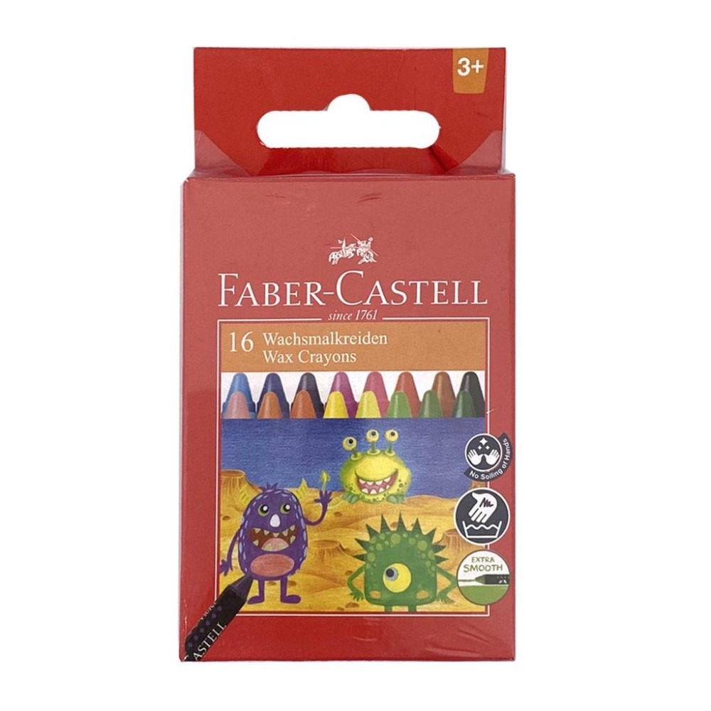 【King PLAZA】Faber-Castell 輝柏 大眼星球 無毒腊筆 12色 16色 24色 蠟筆 1200-細節圖2