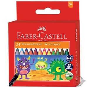 【King PLAZA】Faber-Castell 輝柏 大眼星球 無毒腊筆 12色 16色 24色 蠟筆 1200-細節圖3