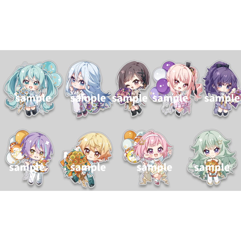 【TOHOORIN】世界計畫 4周年同人雙面吊飾 7CM-細節圖2