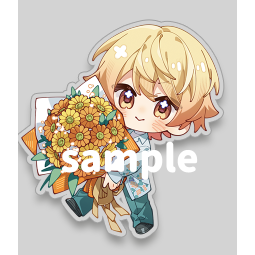 【TOHOORIN】世界計畫 4周年同人雙面吊飾 7CM-規格圖2