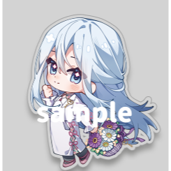 【TOHOORIN】世界計畫 4周年同人雙面吊飾 7CM-規格圖2