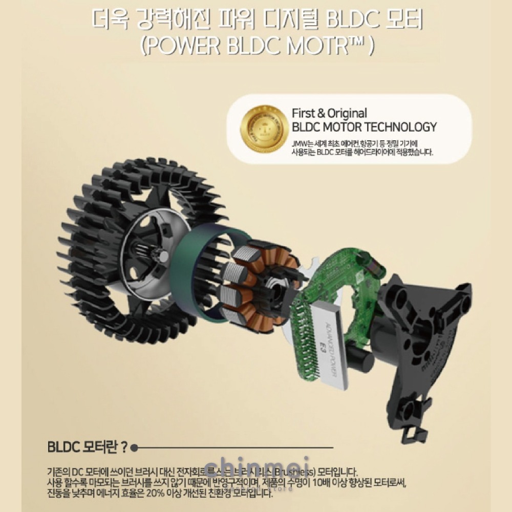 ／ᴄʜɪɴᴍᴇɪ／原廠保固+發票 韓國原裝進口 JMW-COMFIT無碳刷吹風機 負離子 無碳刷吹風機 沙龍-細節圖8