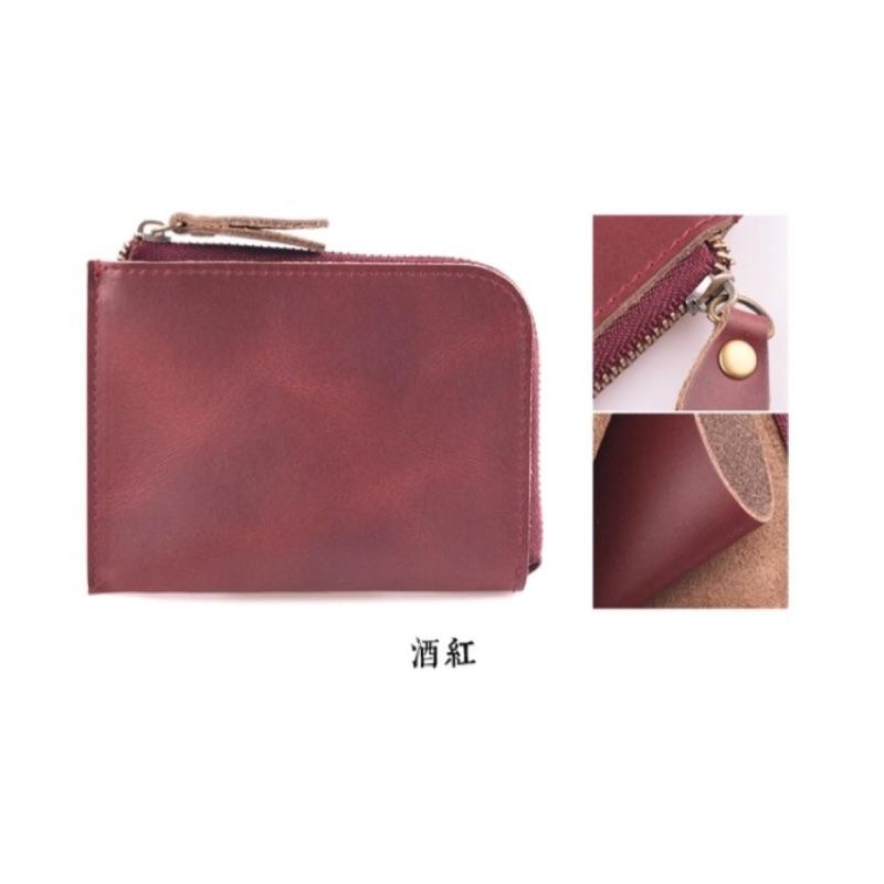 (Catch Robot) 牛皮卡包 零錢包 手工牛皮零錢包 簡約零錢包 卡夾 名片夾 卡包 咖啡色 牛皮皮夾-細節圖6