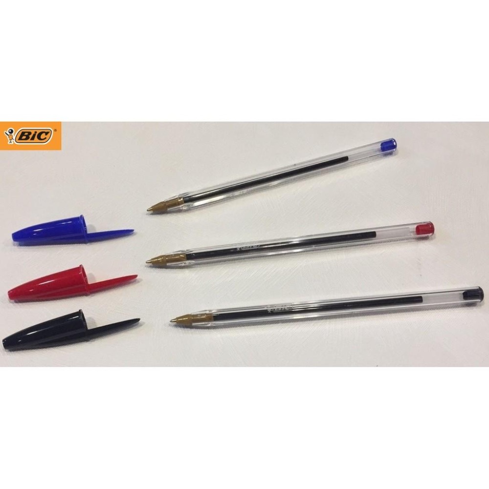 BIC比克 水晶圓珠筆 全透明筆桿 BIC CRISTAL 1.0MM 藍/黑色 滑順好寫 正品 法國經典款-細節圖3