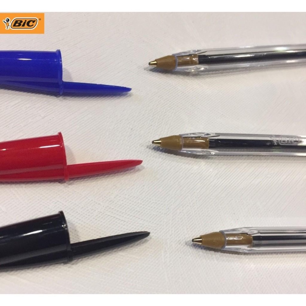 BIC比克 水晶圓珠筆 全透明筆桿 BIC CRISTAL 1.0MM 藍/黑色 滑順好寫 正品 法國經典款-細節圖4