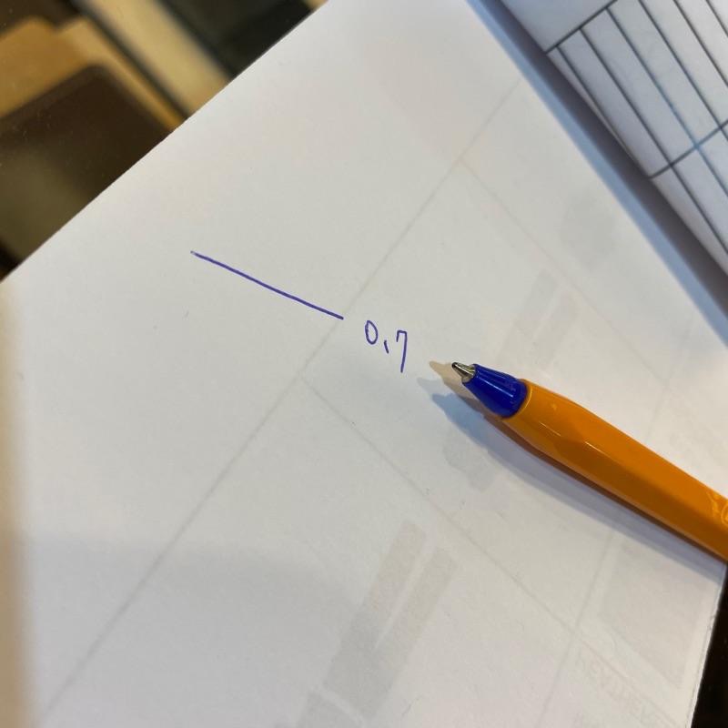 BIC比克水晶圓珠筆 橘色筆桿 ORANGE FINE 0.7mm 紅/藍/黑色 滑順好寫 正品 法國經典款-細節圖6