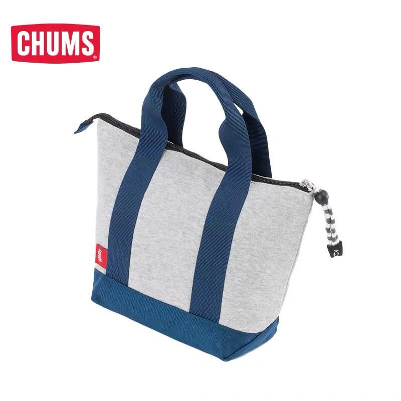 (現貨)海外限定款 CHUMS Lunch Bag Sweat Nylon 隔熱午餐袋 隨身包 野餐方便攜帶 正品代購-細節圖4