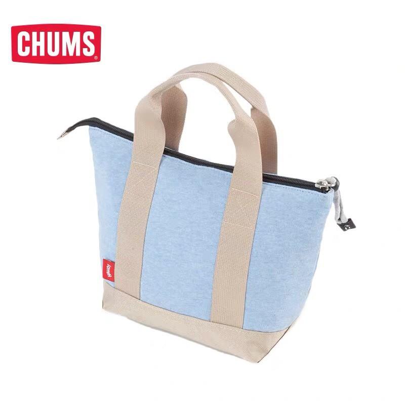 (現貨)海外限定款 CHUMS Lunch Bag Sweat Nylon 隔熱午餐袋 隨身包 野餐方便攜帶 正品代購-細節圖5