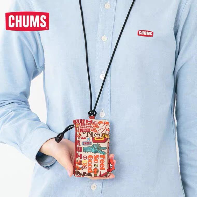 (現貨)CHUMS RECYCLE COIN HOLDER 可掛頸鑰匙包 零錢包 掛繩包 日系美國品牌 登山露營 鑰匙圈-細節圖3