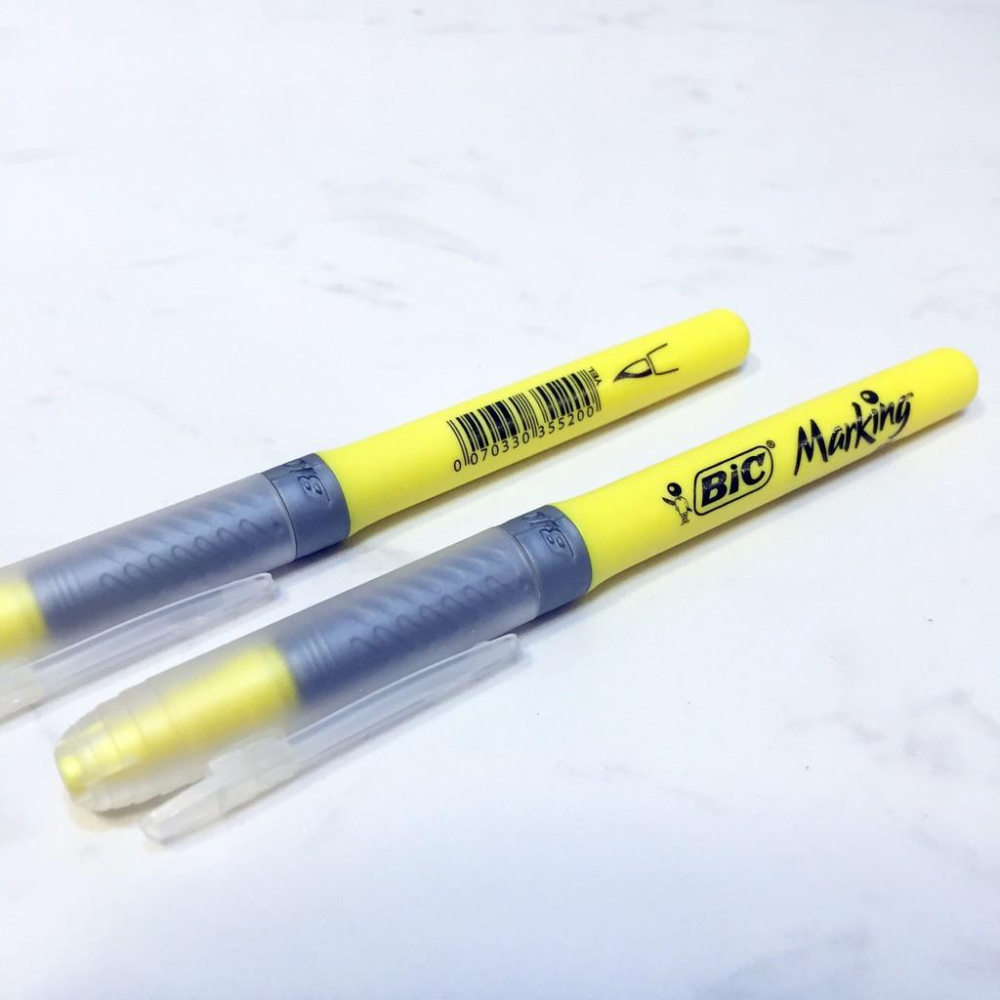 (Catch Robot)法國 BIC比克 螢光筆 黃色螢光筆 軟頭筆刷 正品 法國品牌-細節圖3