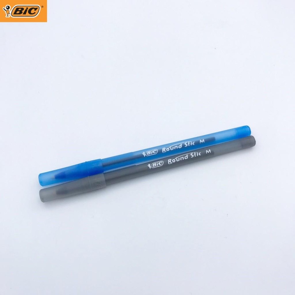BIC比克圓珠筆 磨砂霧面筆桿 Round Stic M 1.0mm 藍/黑色 滑順好寫 正品 法國經典款-細節圖3