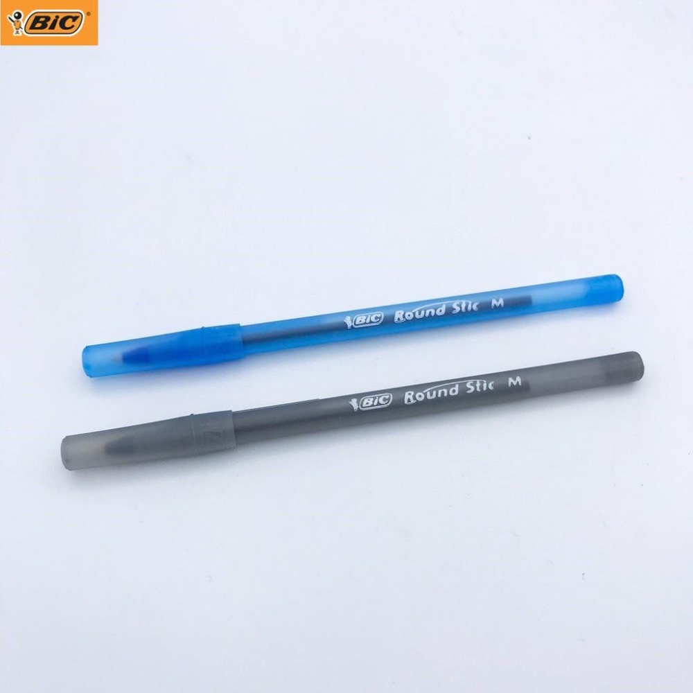 BIC比克圓珠筆 磨砂霧面筆桿 Round Stic M 1.0mm 藍/黑色 滑順好寫 正品 法國經典款-細節圖5