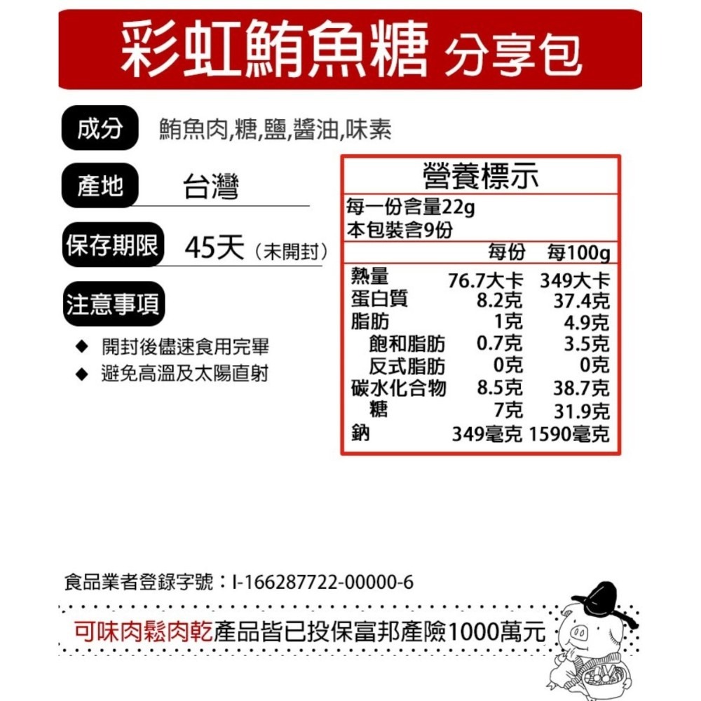 彩虹鮪魚角 分享包/鮪魚糖/零食/下酒菜/海味/肉乾推薦/零食/美食/伴手禮【可味肉乾】-細節圖8