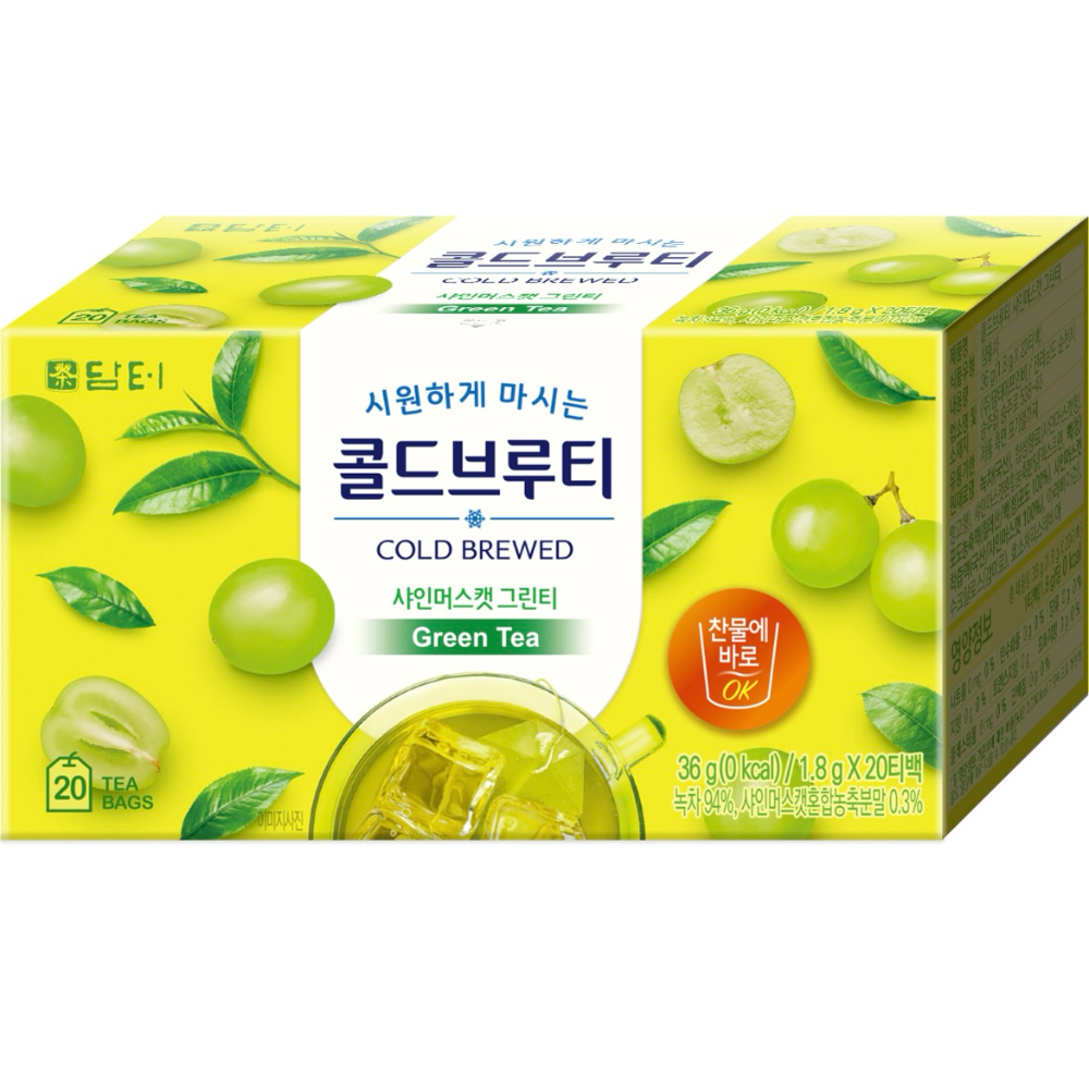 韓國 Damtuh 丹特 零熱量 0卡 冷泡水果茶 20入一盒-規格圖1