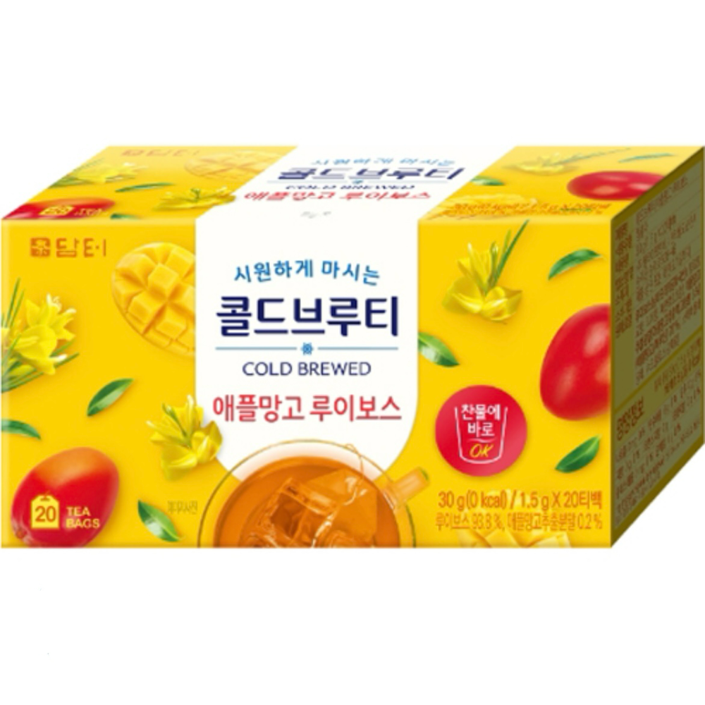 韓國 Damtuh 丹特 零熱量 0卡 冷泡水果茶 20入一盒-規格圖1