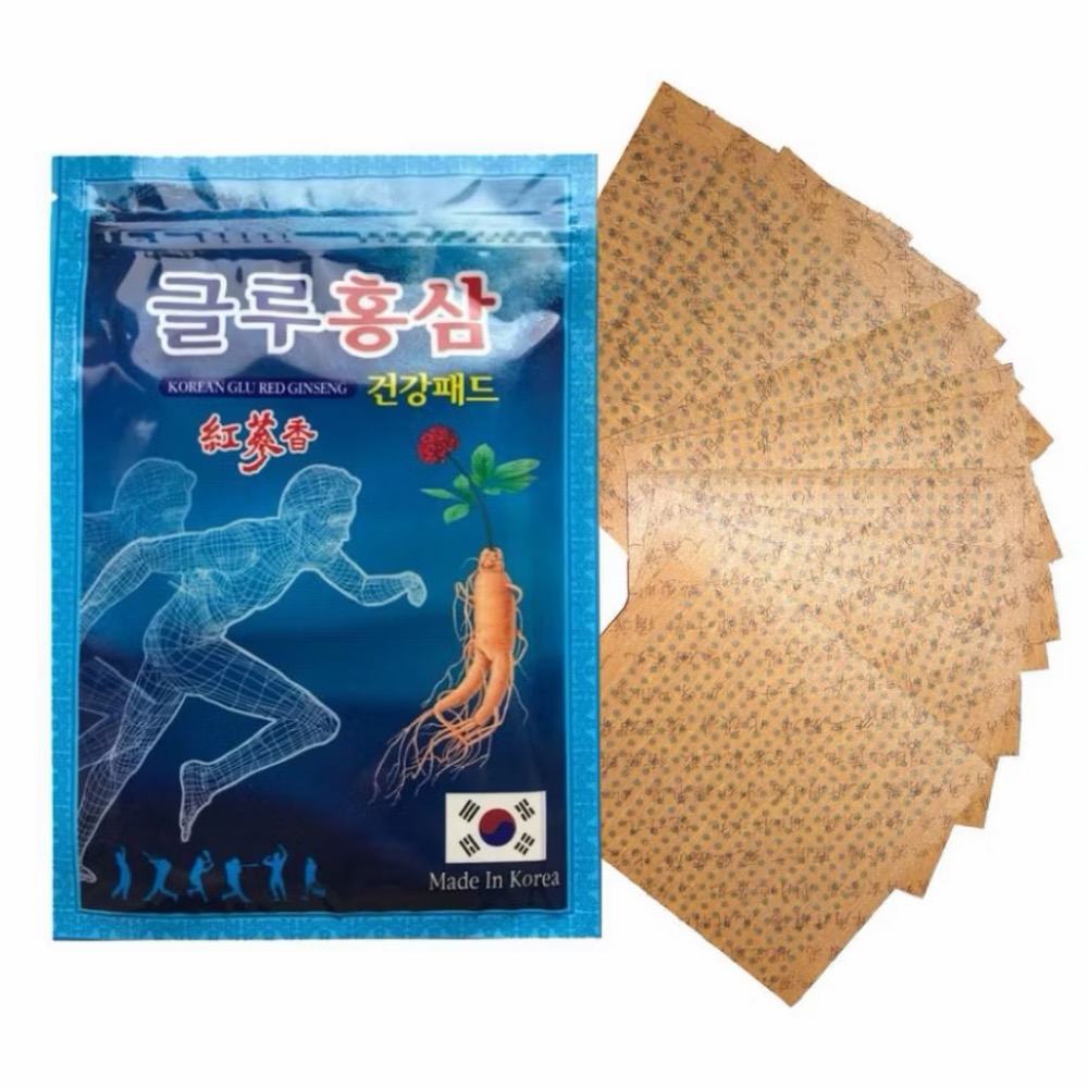 韓國 紅蔘韓方舒緩貼布 20片/包 韓方紅蔘香 貼布 溫感貼布 涼感貼布-規格圖2
