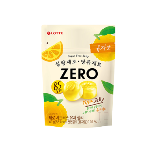 韓國 Lotte 樂天 Zero 無糖柚子味軟糖 40g - 韓國美妝小舖 客服 @346wjtab - iOPEN Mall