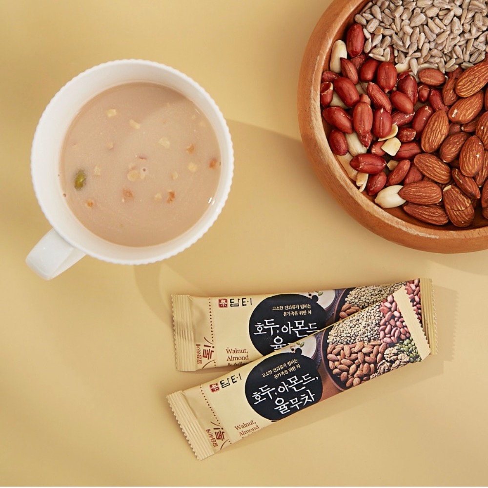 韓國 DAMTUH 五穀茶 18g*15入/盒 核桃 杏仁 薏仁 研磨而成的養生茶飲-細節圖2