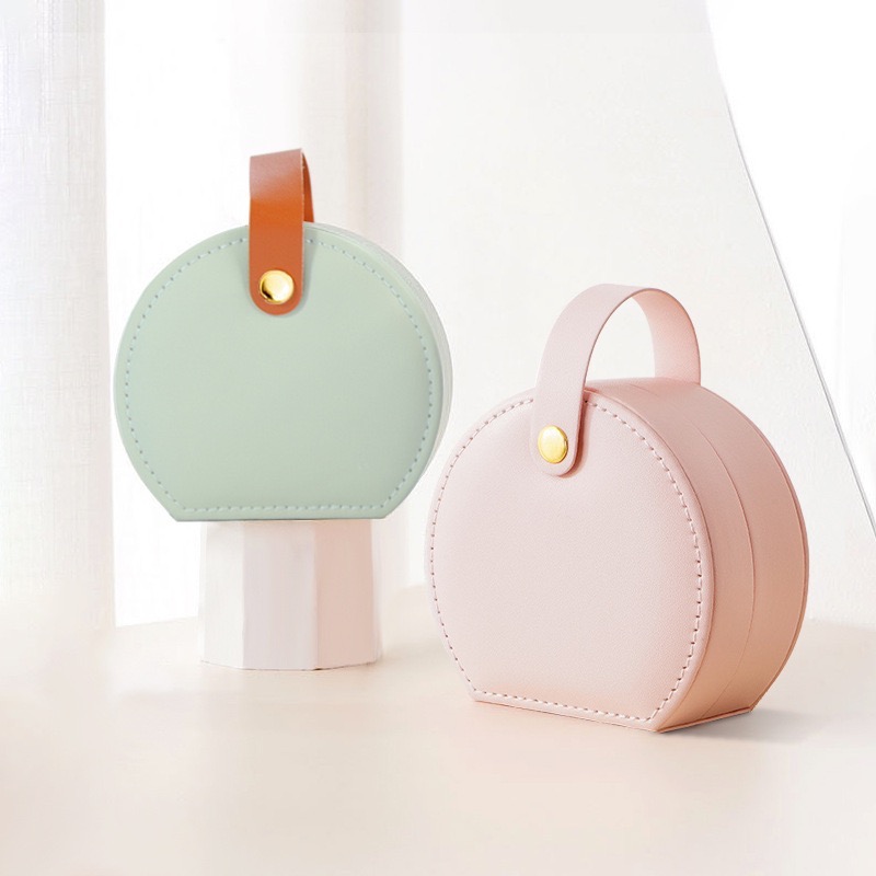 飾品收納盒 首飾盒 皮革首飾盒 珠寶盒 旅行收納盒 隨身收納盒 項鍊收納盒 戒指收納盒-細節圖2