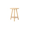 日系雙層圓桌邊桌茶几/寬40cm-(3色)-規格圖2