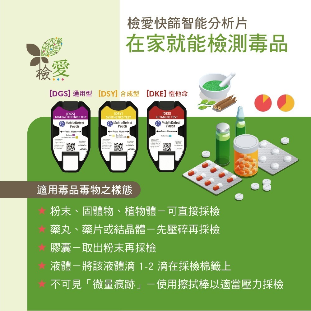 檢愛快篩智能分析片【DME-甲基安非他命型】毒品檢測  毒品試紙 非醫療器材-細節圖4