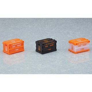 【錢錢抱歉】現貨 黏土人 配件系列 紀念 折疊 收納箱 收納盒（橘色/黑色/透明）三款分售-細節圖2