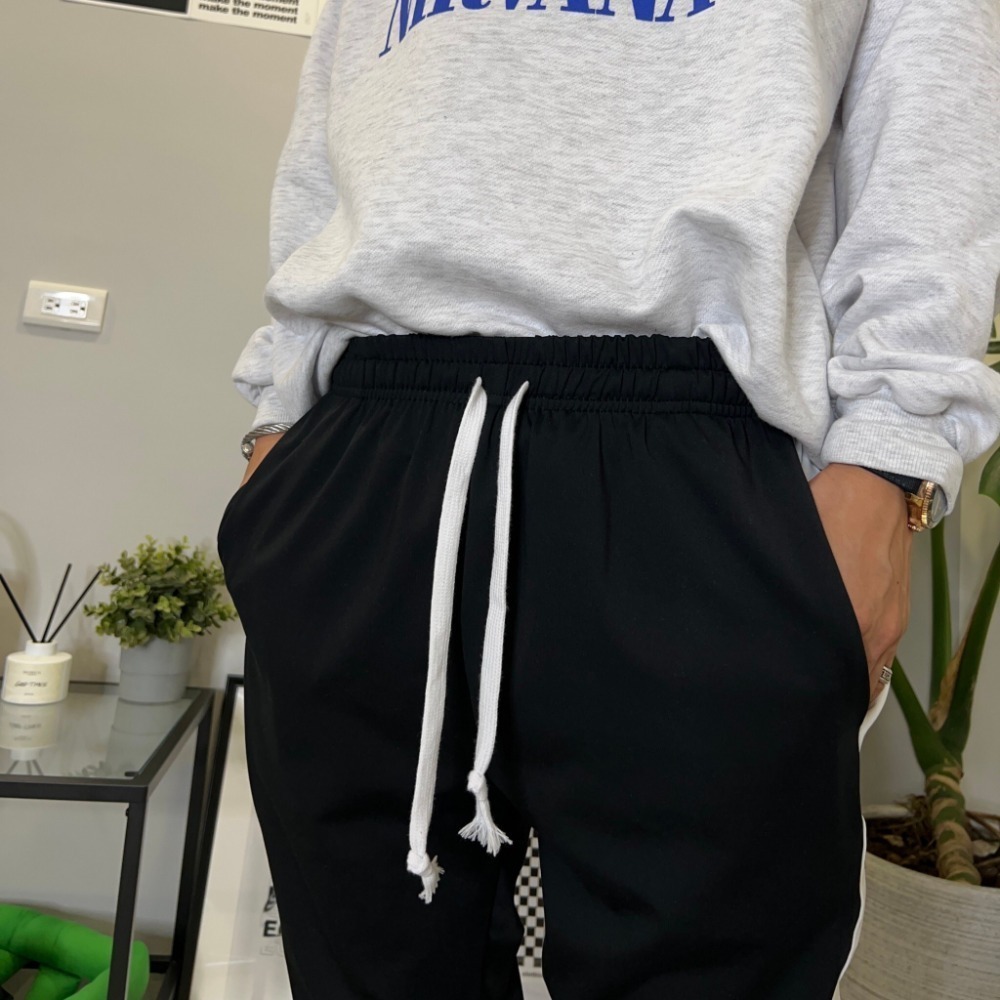 <領券再享折扣>獨家訂製單線褲 褲腳內側拉鍊 超顯瘦 運動長褲 單線褲 爆款 男生衣著 獨家長褲 長褲-細節圖6