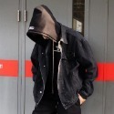 🐻領券再享折扣🐻 連帽牛仔連帽外套 男生牛仔外套 可拆式 外套 吳亦凡 楊冪 同款 中國有嘻哈-規格圖7