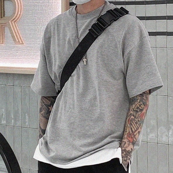 ✨2024新款✨素面 短T 12色 版型修正 短袖上衣 素面素色 百搭款 情侶T 男女不拘-細節圖7