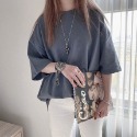 ✨2024新款✨素面 短T 12色 版型修正 短袖上衣 素面素色 百搭款 情侶T 男女不拘-規格圖9