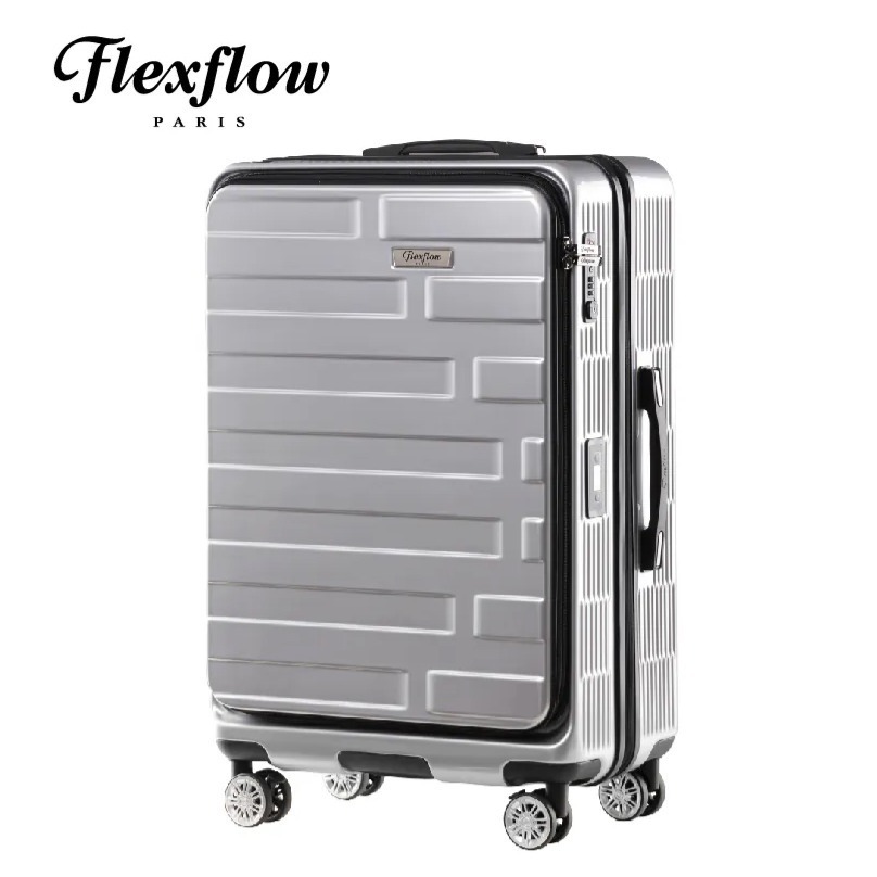 ✨領券再享折扣 ✨ Flexflow 前開式 行李箱 智能測重19吋 29吋行李箱 防爆拉鍊 戰車 百夫長 羅納 里爾-規格圖11
