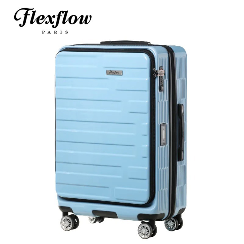 ✨領券再享折扣 ✨ Flexflow 前開式 行李箱 智能測重19吋 29吋行李箱 防爆拉鍊 戰車 百夫長 羅納 里爾-規格圖11