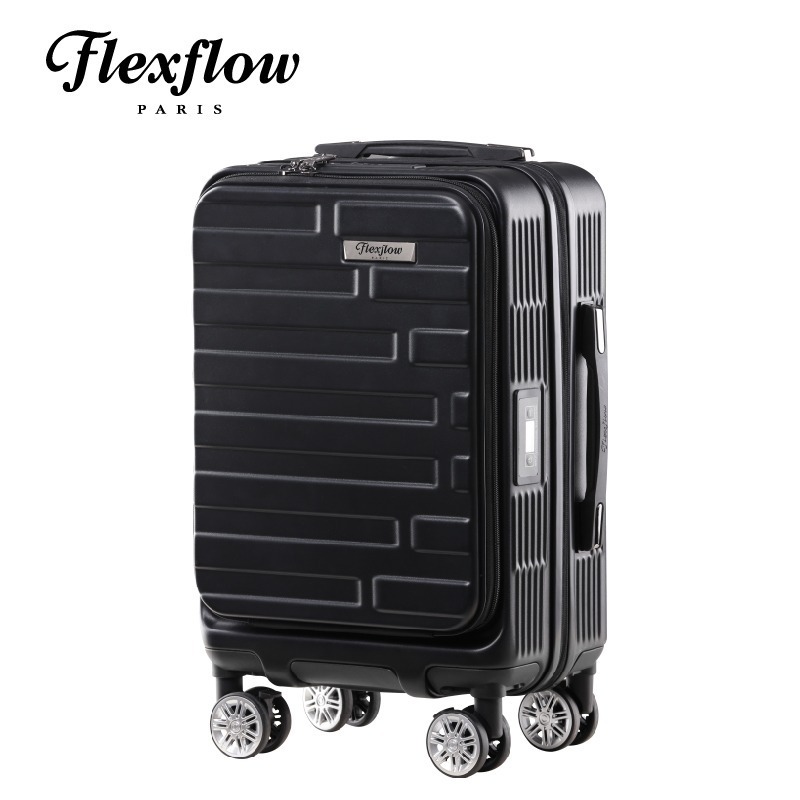 ✨領券再享折扣 ✨ Flexflow 前開式 行李箱 智能測重19吋 29吋行李箱 防爆拉鍊 戰車 百夫長 羅納 里爾-規格圖11