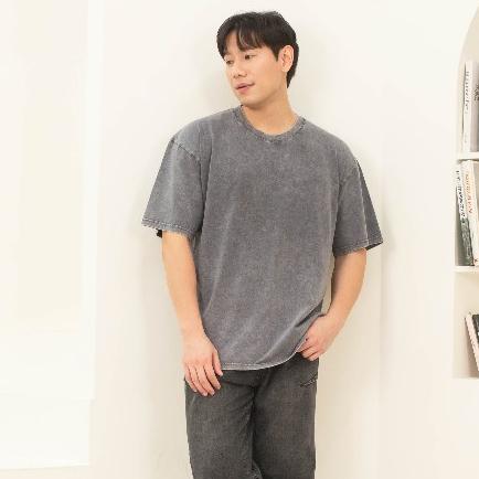 🐻S-4XL 厚磅好穿🐻ULTRA APPAREL 復古重磅短T 寬版落肩 水洗 短袖 上衣 235克重 純精梳棉-細節圖5