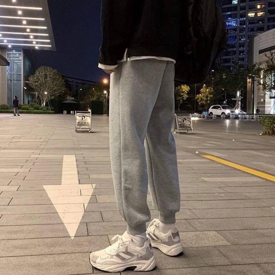 🐻免運+現貨+馬上寄🐻獨家版型 縮口純棉長褲 刷毛&無刷毛款 有後口袋 修身版型 男女皆可 棉褲 不起毛球 休閒褲-細節圖6