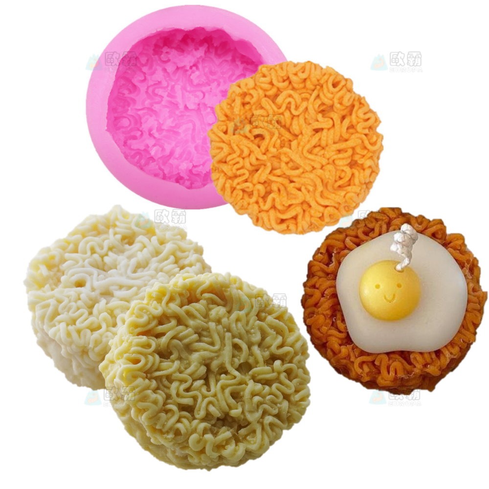 幸運草樂園 歐霸 泡麵矽膠模具 蛋糕模 手工皂模 巧克力模具 果凍模 蠟燭模 矽膠模具 翻糖模 冰塊模 模具 蠟燭 皂模-細節圖3