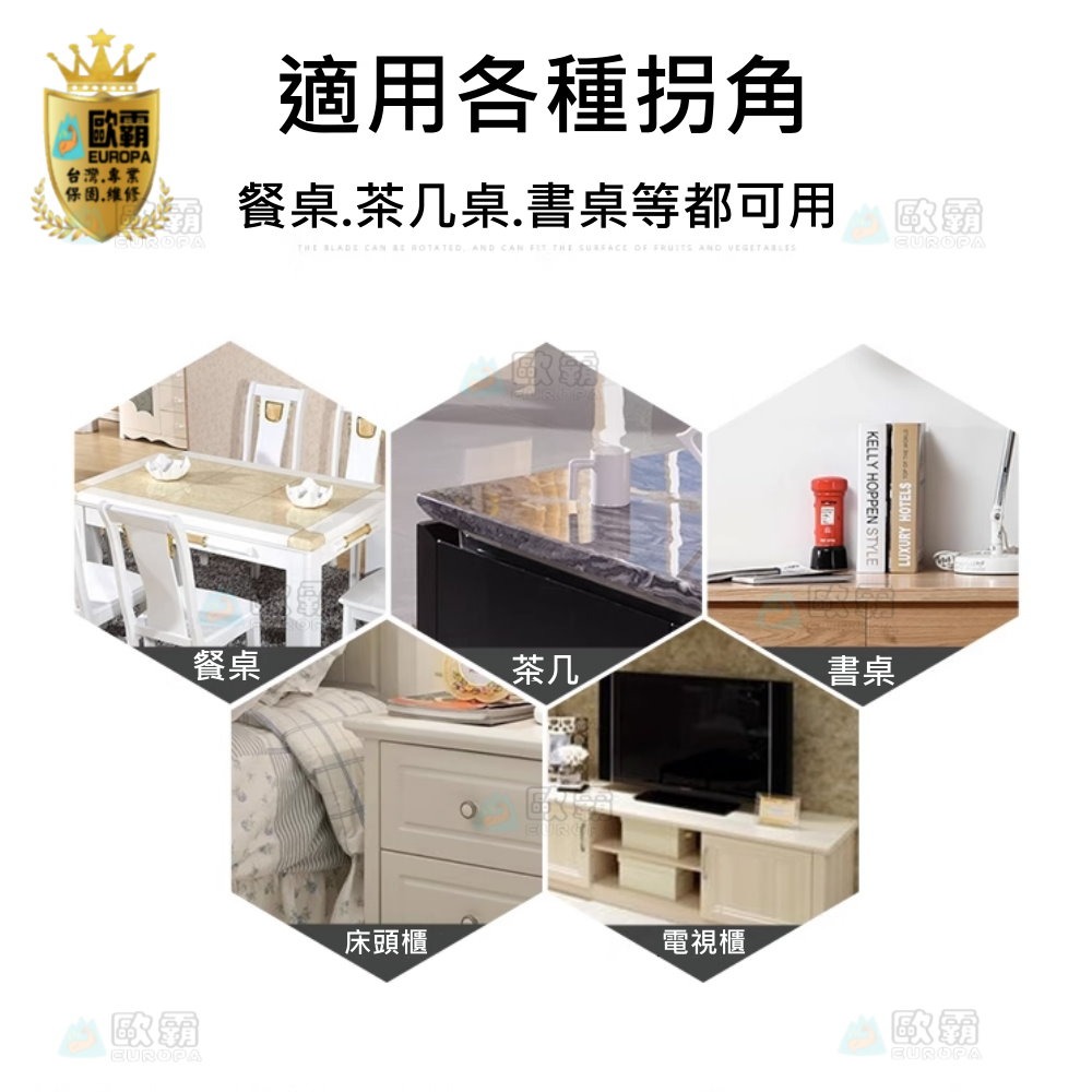 幸運草樂園 歐霸 圓型防撞角 護角套 透明防撞護角 球形防撞角 防護角 附贈雙面膠 防撞墊 安全桌角 防撞條 居家防護-細節圖3