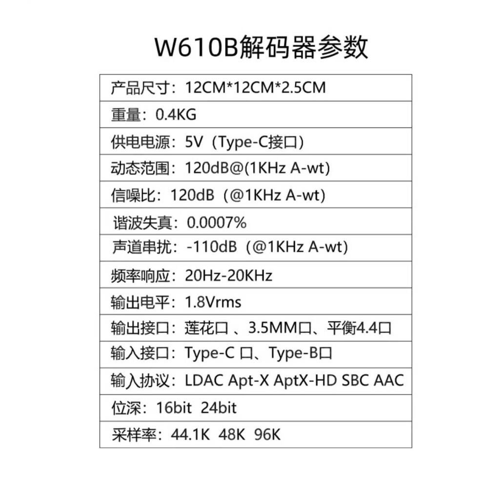 DAC解碼/耳擴 1794 雙核 並聯 遙控/4.4耳機平衡輸出 現貨 型號w610b BT-細節圖6