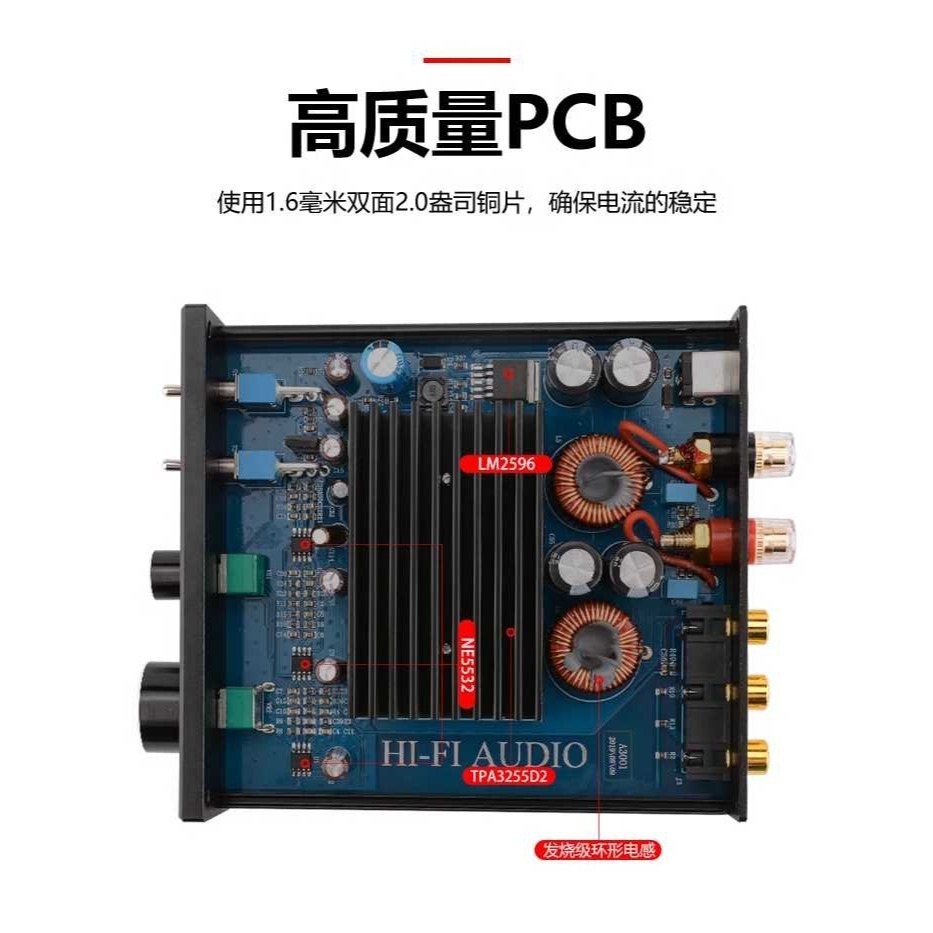 擴大機 Aiyima A3001 +48v5a 變壓器 重低音/全頻切換 單聲道  300瓦@8ohm 3255晶片-細節圖3
