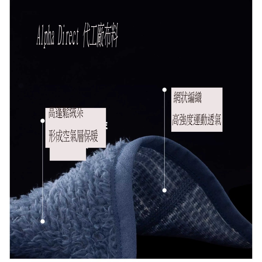 Alpha Direct 60 YKK拉鏈 160克重 長袖 上衣 連帽 保暖 超輕量 透氣 動態 中層 中空 刷毛-細節圖3