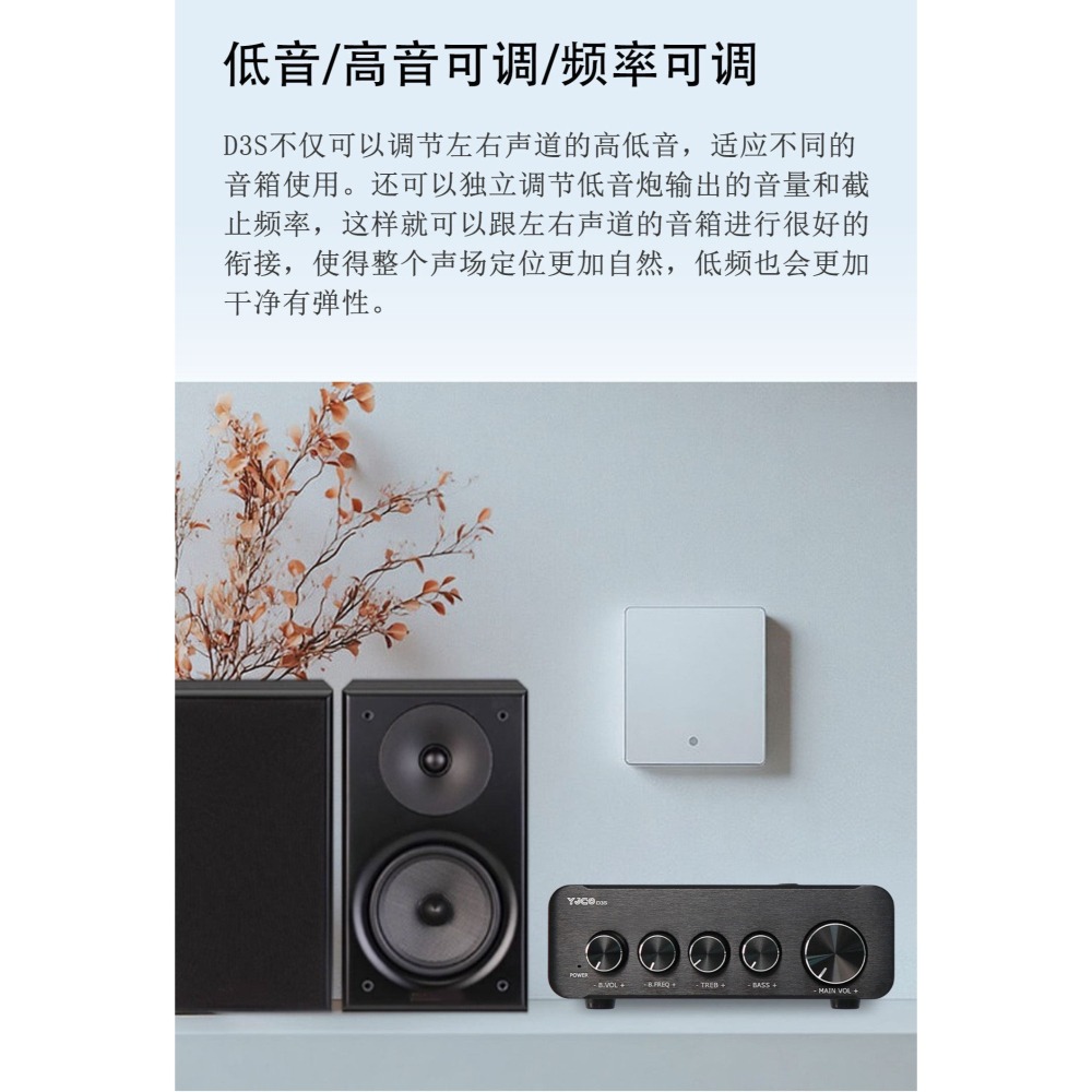 綜合 擴大機 D類 2.1聲道 分頻點 現貨 雙3255晶片 8歐 150W*2 +300W  型號YJ-D3S 高傳真-細節圖4