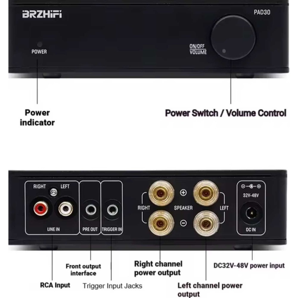 後級 擴大機 現貨 雙核3255 +48v10a電源 實測11瓦 PFFB 600w*2 (4歐姆) 推力 高傳真-細節圖2