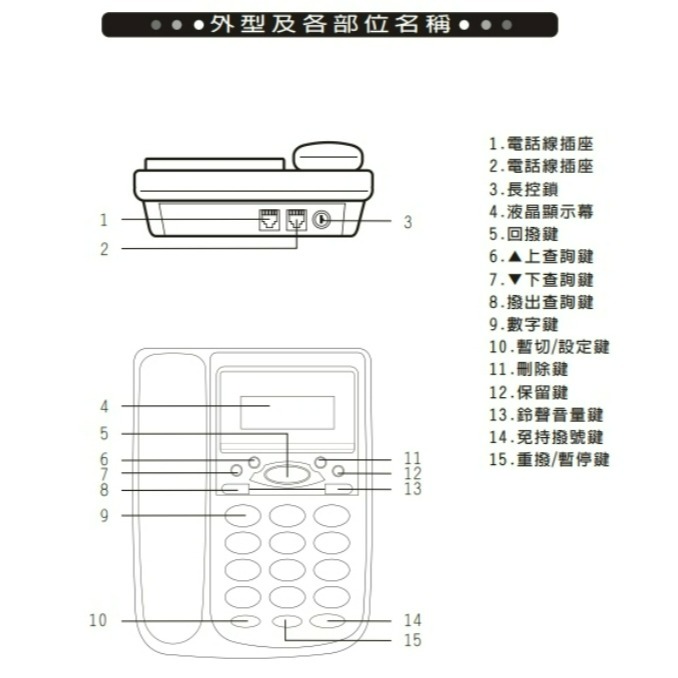 WD-7002 旺德來電顯示電話機-細節圖3